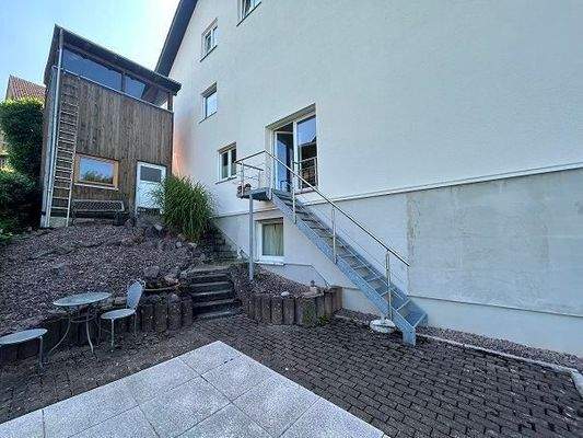 Freisitz, Treppe, Schuppen