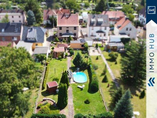 Drohnenaufnahme Grundstück