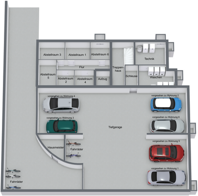 Tiefgarage (in 3D)