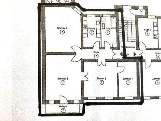 Nr. 7 im 1. OG, 130 qm Wfl.