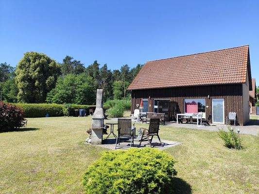 Erholungsbereich und Terrasse am Ferienhaus 2