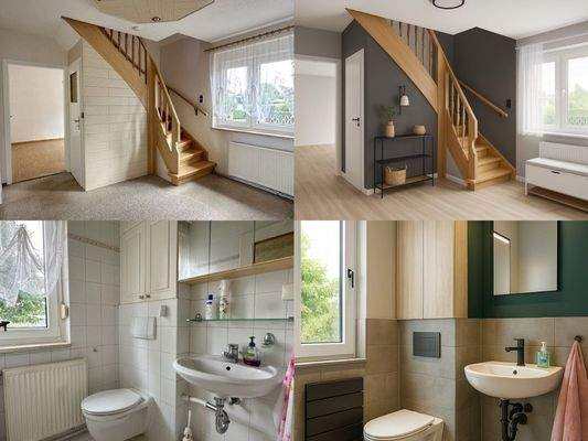 Renovierungsidee Flur & Gäste-WC