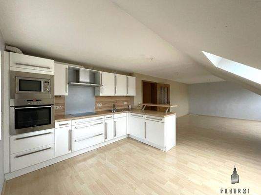 Küche im Dachgeschoss