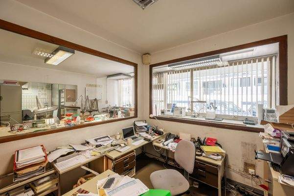 geschlossener Büroraum