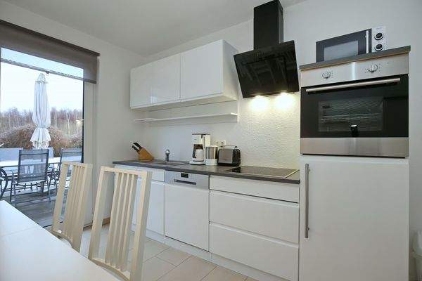 Küche in der Ferienwohnung