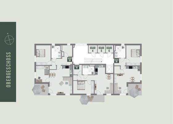 Übersichtsplan Obergeschoss