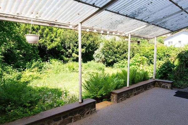 Die überdachte Terrasse