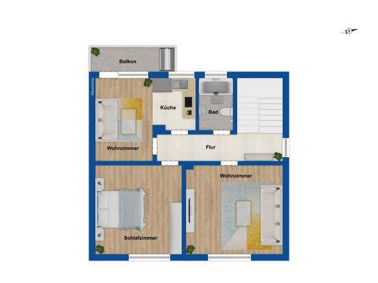 Grundriss - Obergeschoss