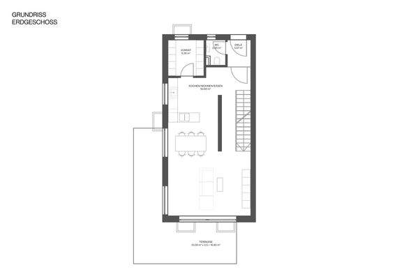 Grundriss Endhaus Erdgeschoss