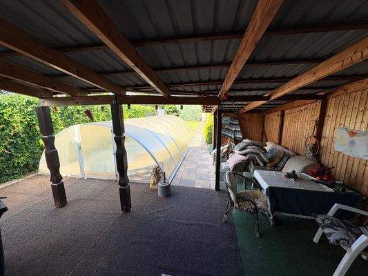 Poolanlage, Freisitz