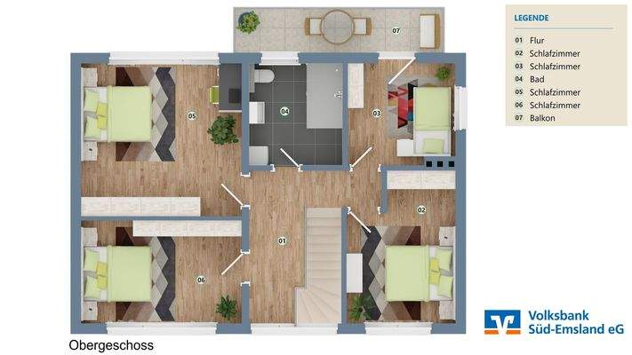 Grundriss Obergeschoss