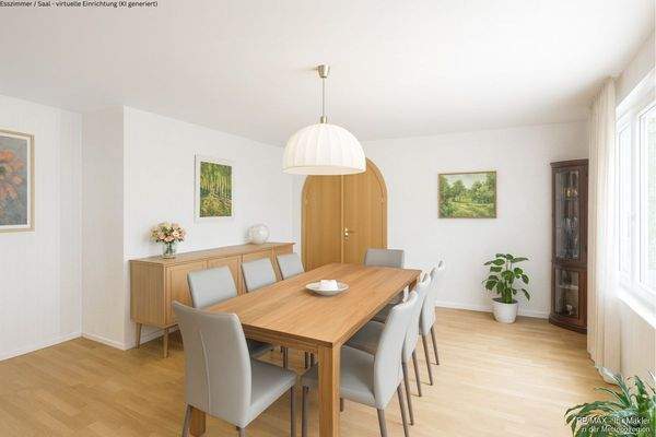 KI Visualisierung Esszimmer-Saal