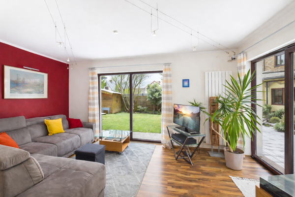 offenes Wohnzimmer im Neubau