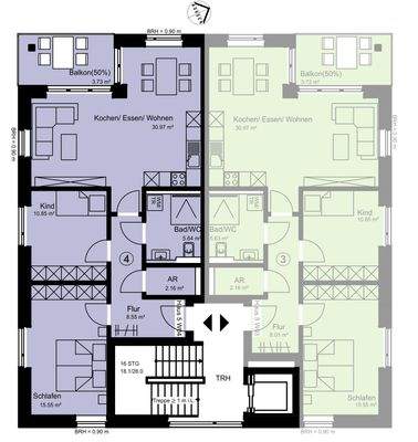 Wohnung 4 Grundriss | Haus 5
