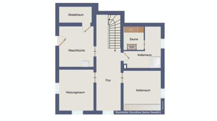 Kellergeschoss (kein Maßstab)