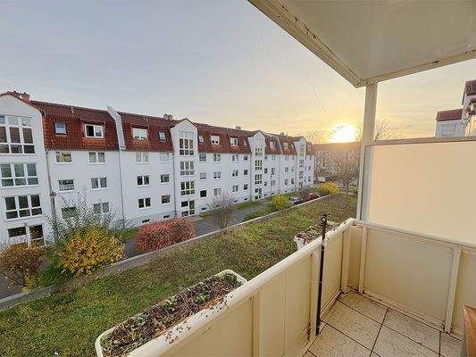 Südlich ausgerichteter Balkon