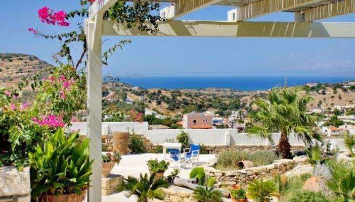 Kreta, Pitsidia: Makellose Villa mit herrlichem Meerblick und Infinity-Salzwasserpool