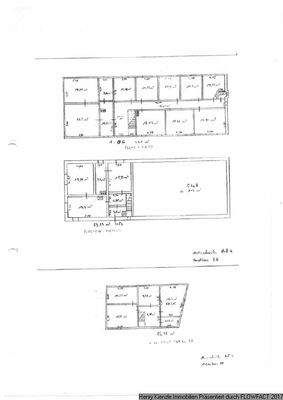 Grundriss Skizze Haupt- und Nebenhaus
