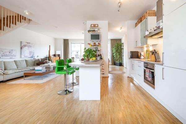 Offener Wohn-/ Ess- und Kochbereich