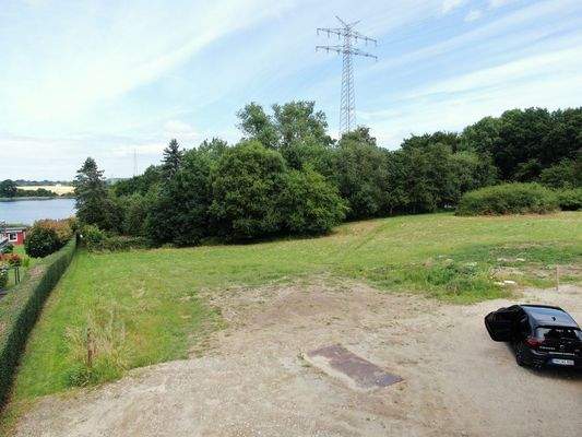 Blick Richtung Schlei und Grundstück 1,2,3