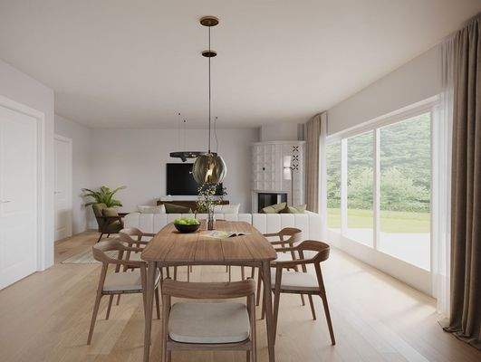 Visualisierung Wohn-/Esszimmer