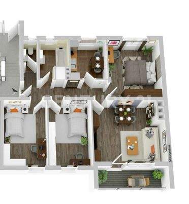 4-Zimmer Wohnung mit ca. 82m²