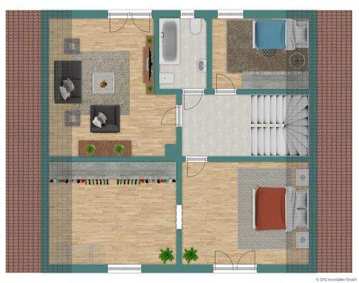 Grundriss Skizze Obergeschoss