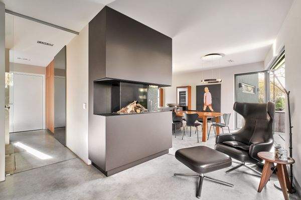 Gasbetriebener Panoramakamin