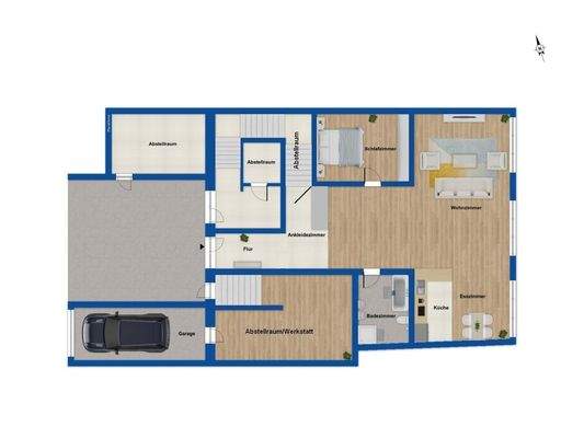 Grundriss EG Hinterhaus