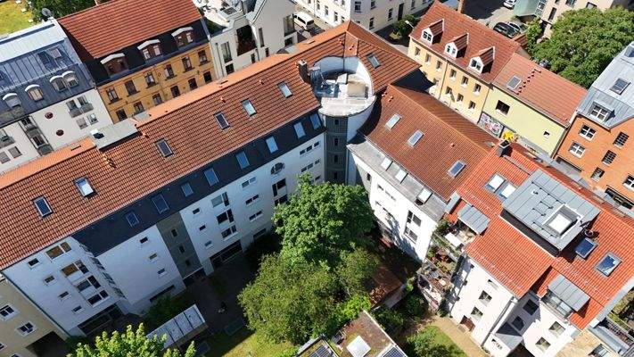 Innenhof Vogelperspektive