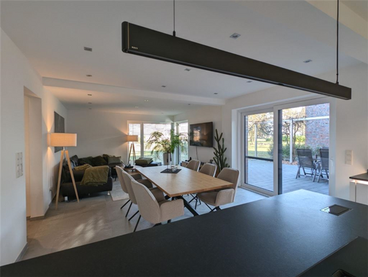 Haupthaus - Ansicht Küche / Wohn- / Essbereich