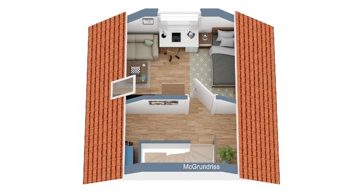 Grundriss Spitzboden