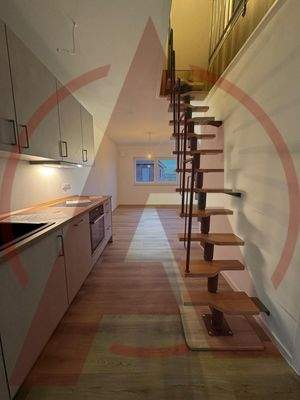 Küche + Flur mit logo