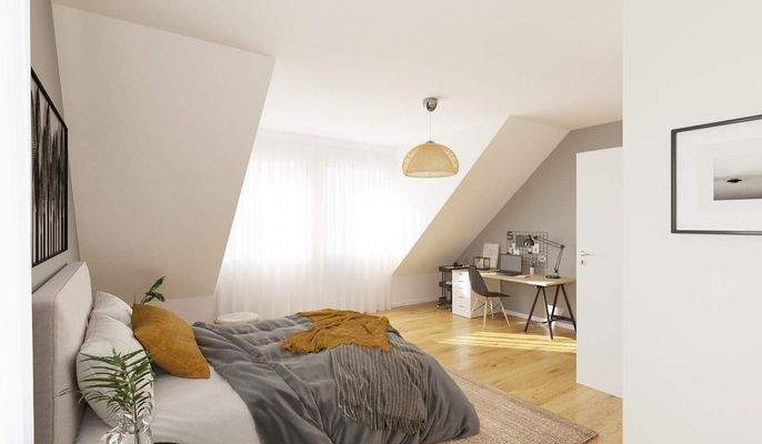 Ein komfortables Schlafzimmer