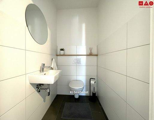 Möblierungsvorschlag WC KI generiert