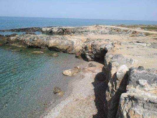 Kreta, Milatos: Erstklassiges Grundstück am Meer zu verkaufen