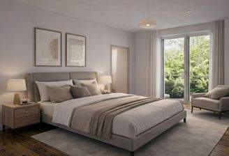 Schlafzimmer KI-Visualsierung