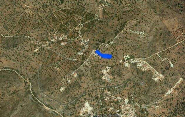 Kreta, Kato Pine: Bauland mit Panoramablick und Baugenehmigung zu verkaufen