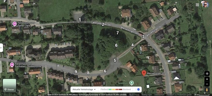 maps-mit-Nummern für virtuellen Rundgang