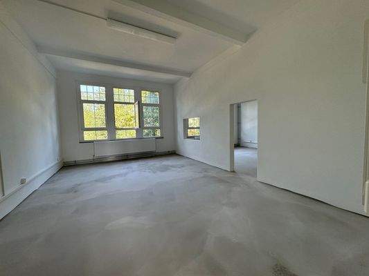 Beispielfläche  mit Durchgang während Ausbau