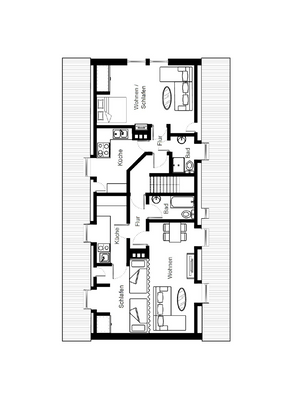 Grundriss DG Nr. 4 (Nr. 6 gespiegelt)