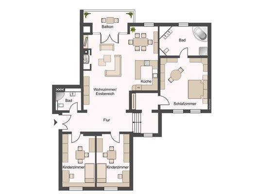 Grundriss - ca. 142 qm Wfl.