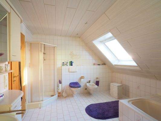 Tageslichtbad im Obergeschoss