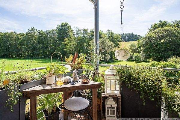 weitläufiger Blick ins Grüne