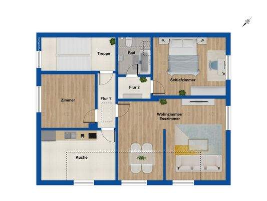 Grundriss Obergeschoss