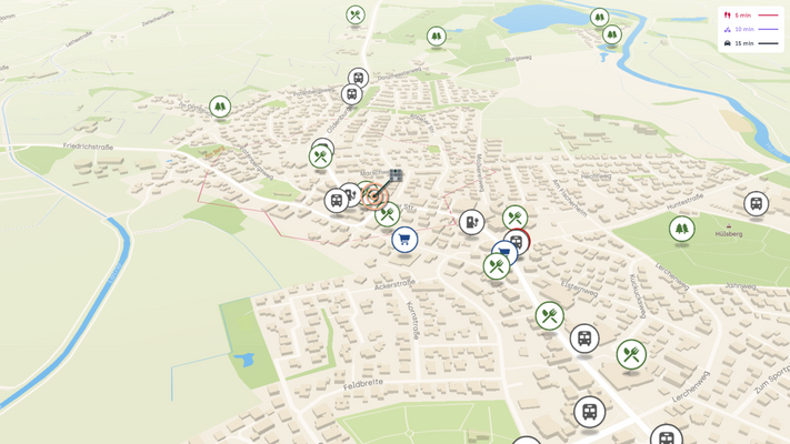 Die zentrale Lage in Wardenburg