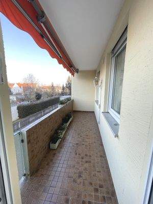 Westbalkon beim Wohnzimmer