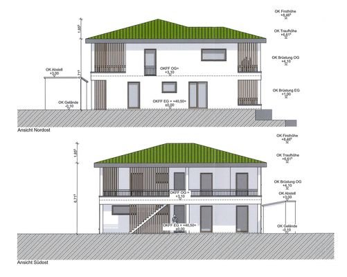 Planung MFH - Ansichten 
