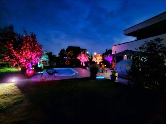 Garten - Lichtspiele am Abend