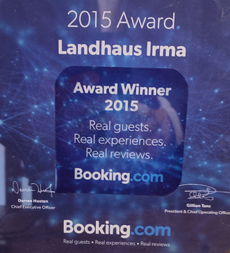 Auszeichnung von Booking.com